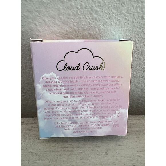 Too Faced Cloud Crush Blurring Blush “Heads In The Clouds”0.17oz/5g BNIB* - Picture 8 of 8